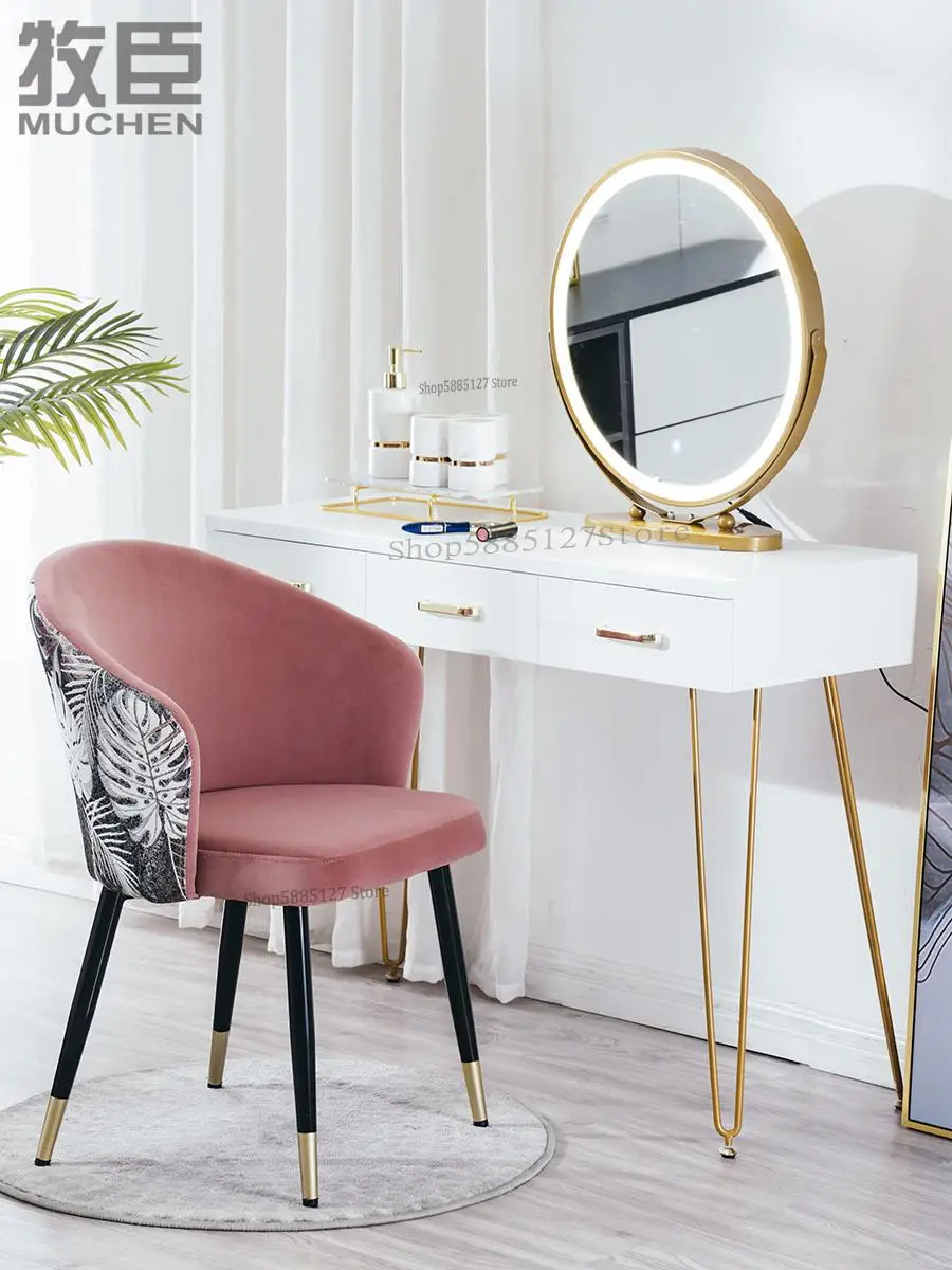 Nordic Light Luxury Dining Chair Home Makeup Net Red Ins Bedroom Simple Modern Desk |