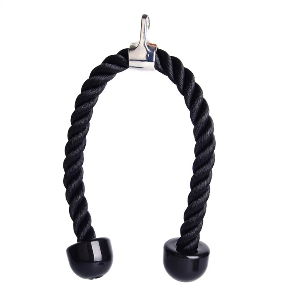 

7 PCS Tricep Rope Pull Down Set 2 Exercise Handles 3 Carabiner Clips Tricep Rope Cable Attachment for Gym Accessories