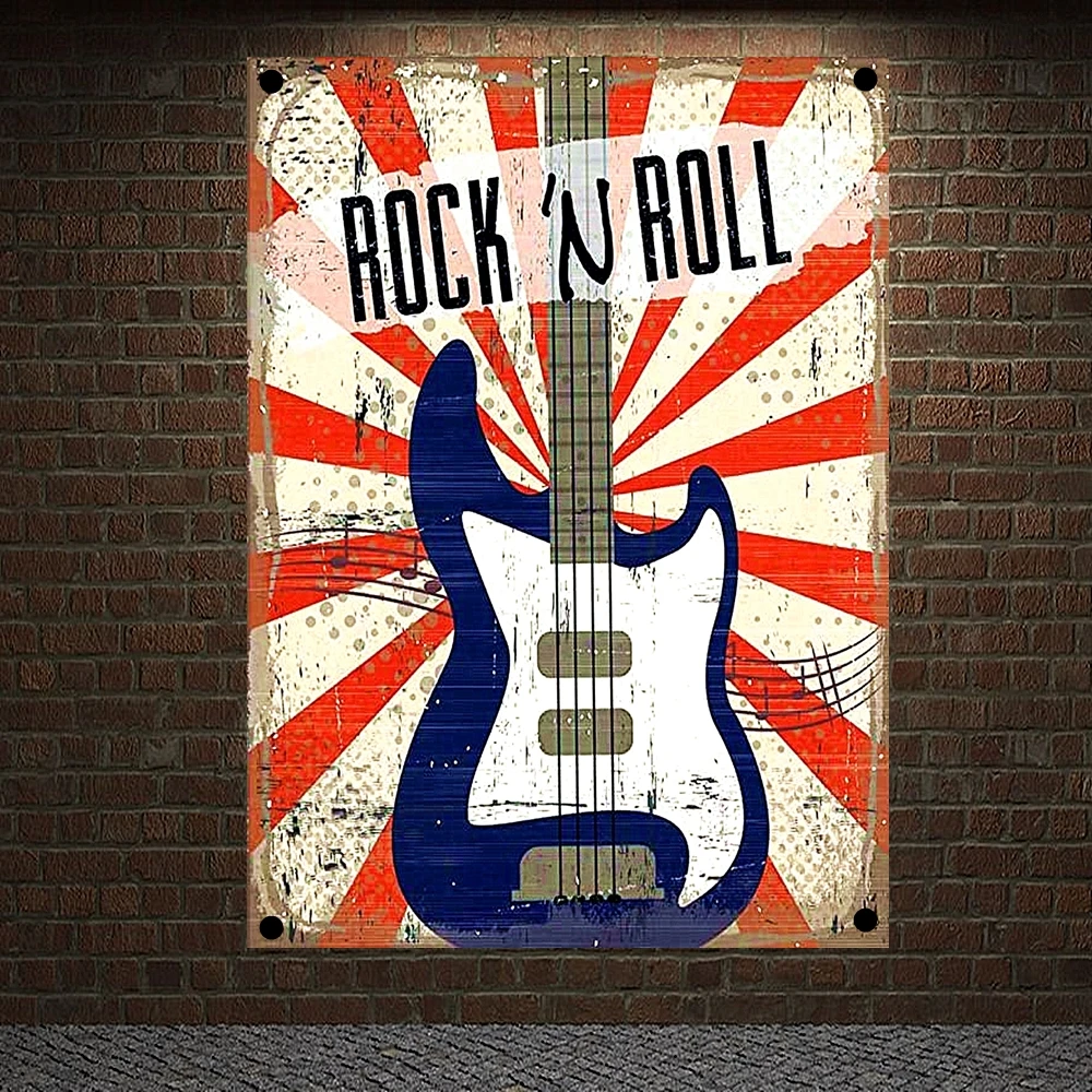 

Classic Pop Rock Singer Posters Metal Music Stickers Band Logo High Quality Flag & Banner Wall Chart Wall Art Home Decoration U1