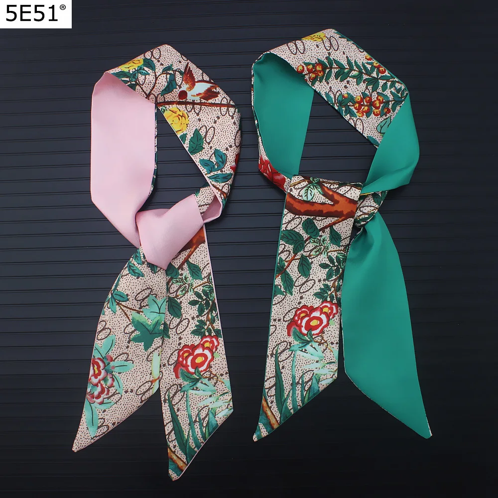 Винтаж цветы и птицы китайский (традиционный) Стиль шелковый шарф для девушек