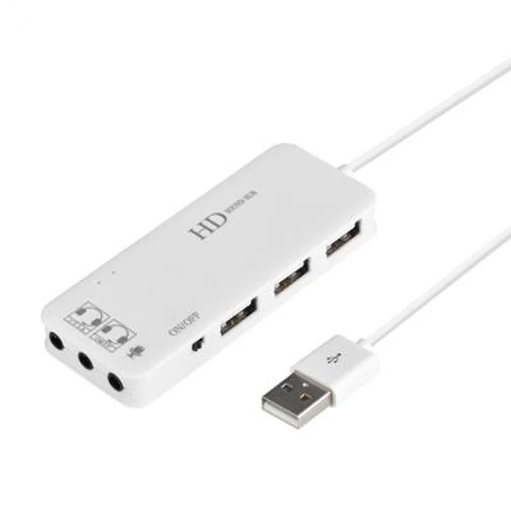Звуковой адаптер с несколькими USB-портами микрофон 7 1 каналов звуковые карты