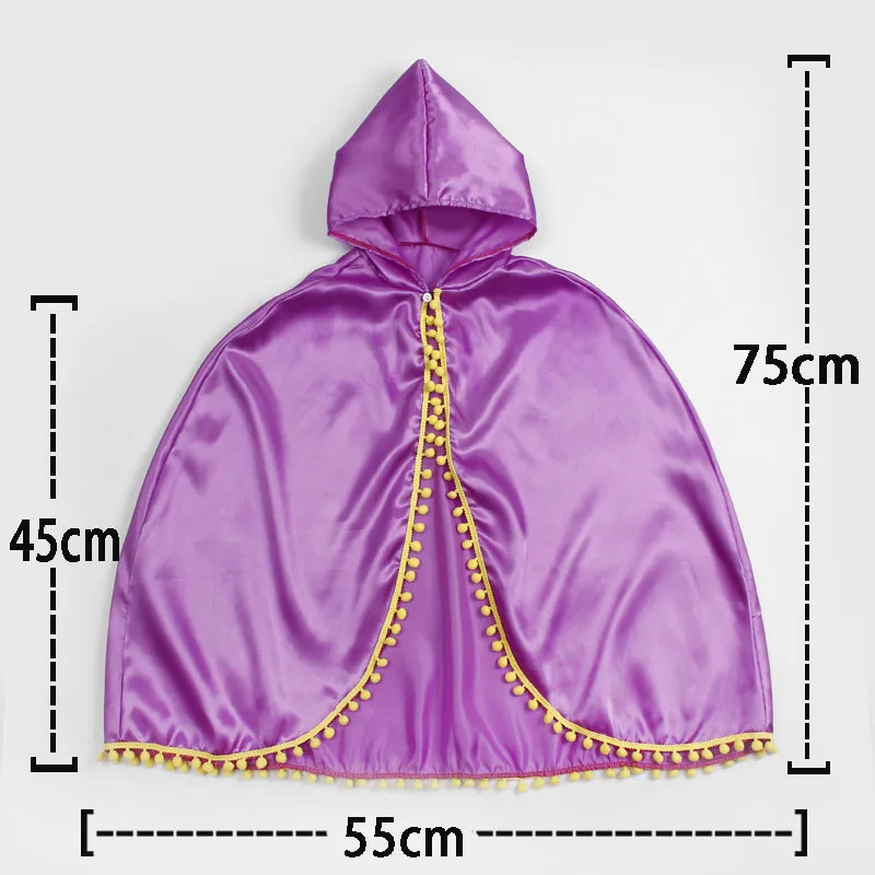 CL01-Purple Костюм принцессы; накидка; Красная Шапочка на Хэллоуин; накидка Анны; плащ принцессы для костюмированной вечеринки - Цвет: CL01-Purple
