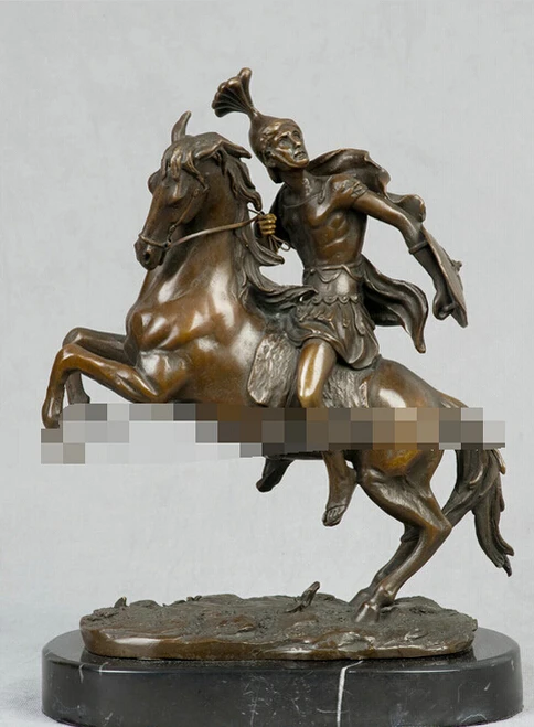 914 + Арт Деко скульптура одежда Броня рыцарь Римский Воин солдат бронзовая