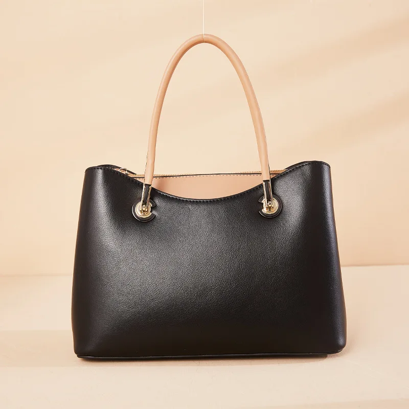 

New Women's Shoulder Bags Cowhide Real Leather Handbags Lady's Crossbody Bags Female Fashion Crossbody Totes Top Handle Purse