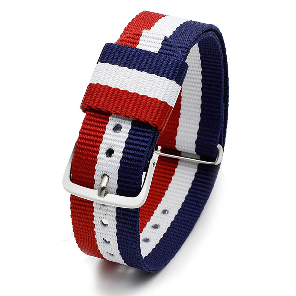 Ремешок для часов 18 мм 20 армейский спортивный бренд нейлоновая ткань смешанные
