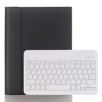 for ipad 8th 10 2 2020 leather tablet case with pencil slot for ipad 10 2 2019 7th gen removable bluetooth keyboard smart cover