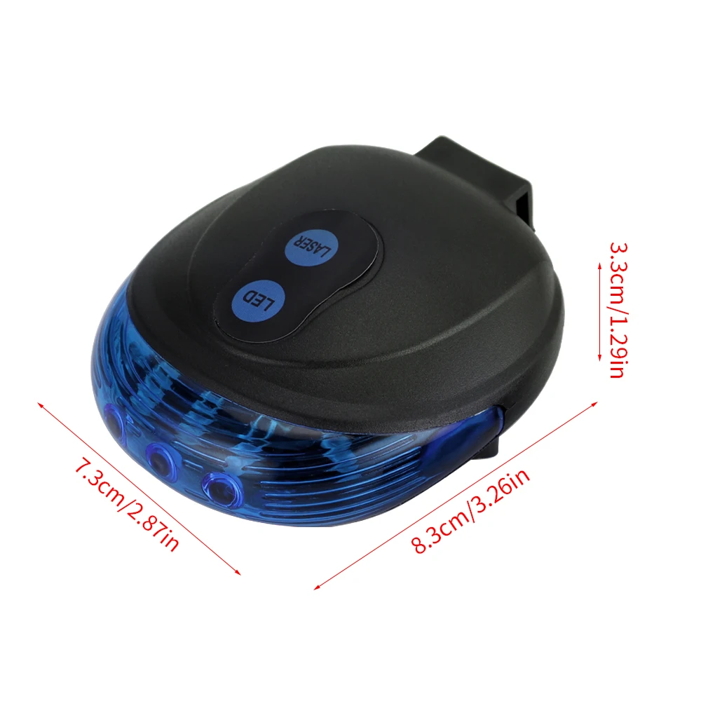 

Waterproof Bicycle Cycling Lights Taillights LED Laser Safety Warning Bicycle Lights Bicycle Tail Bicycle Accessories Light