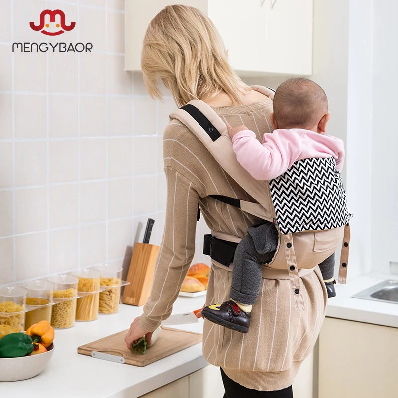

Ergonomic Baby Carrier Backpack Organic Cotton Baby Sling Wrap Kids Kangaroo infant Multifunction Baby sling Carrier