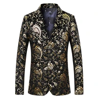 spring autumn blazers men slim fit british plaid formal suit jacket party wedding business casual blazers male velvet suit s 5xl
