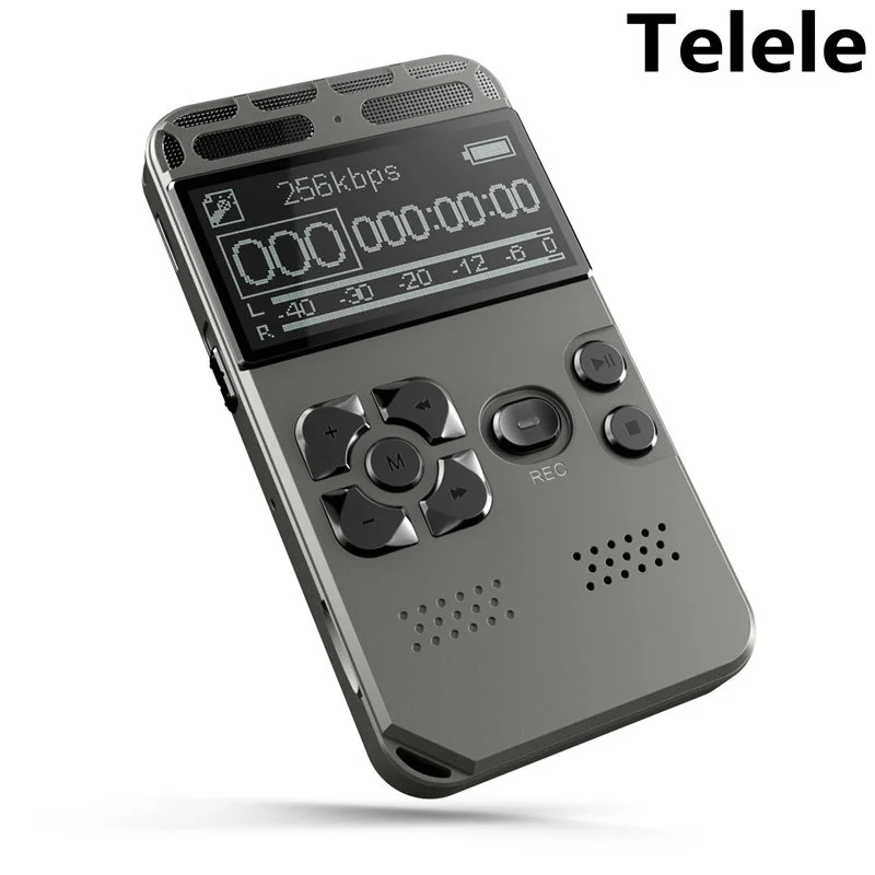 

Digital voice activated recorder, MP3 player, 32 GB, music player card, one touch, recording, noise reduction, oral telephone