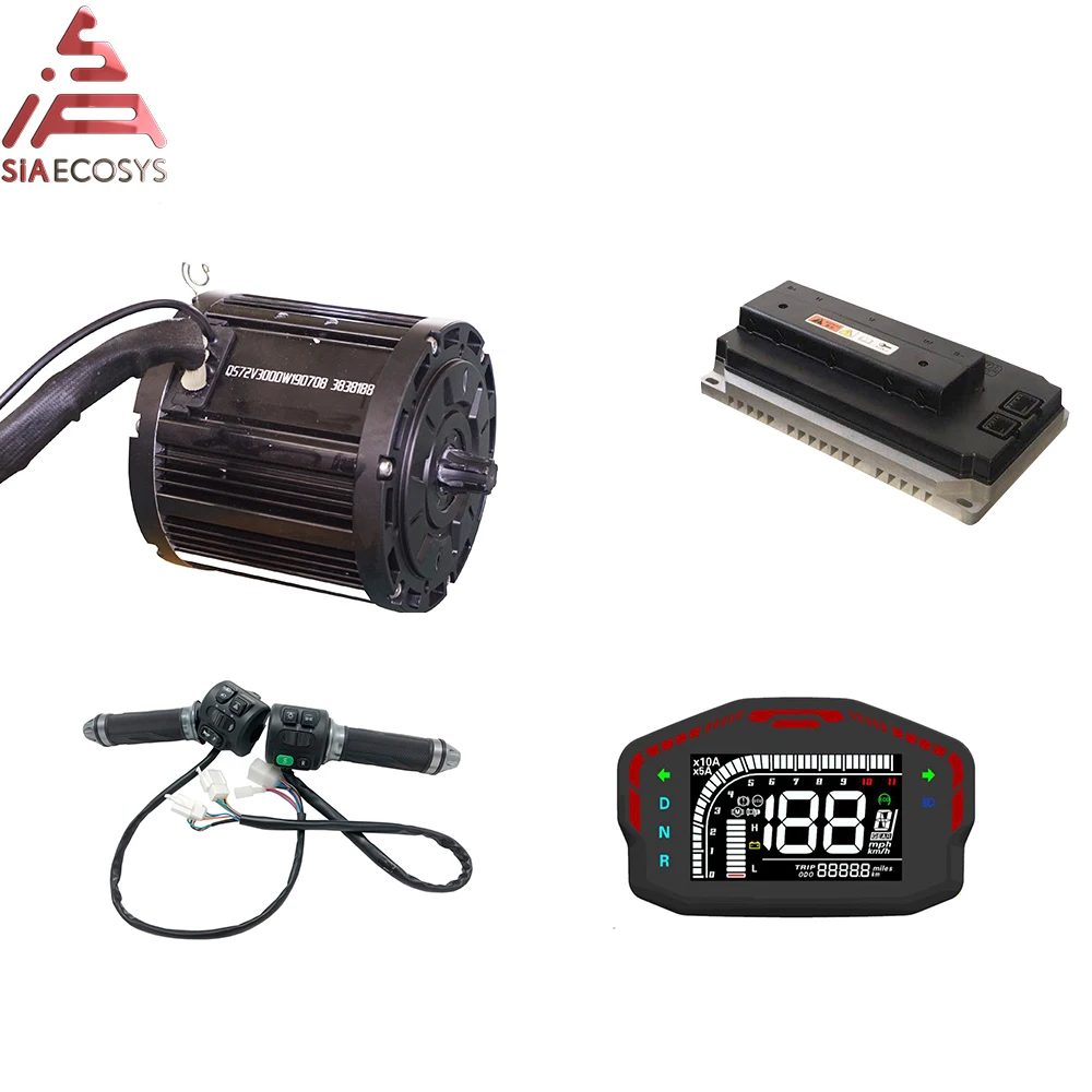 QS 138 3000 Вт середине приводной двигатель с мощным EM200P 72V синусоидным