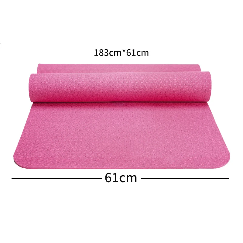 Новый нескользящий коврик для йоги из ТПЭ спортивные коврики упражнений фитнеса