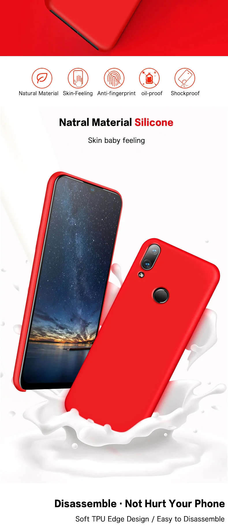 Жидкий силиконовый чехол GKK для huawei P Smart Z чехол из мягкой шелковистой кожи для huawei Honor 9 10 Lite чехол