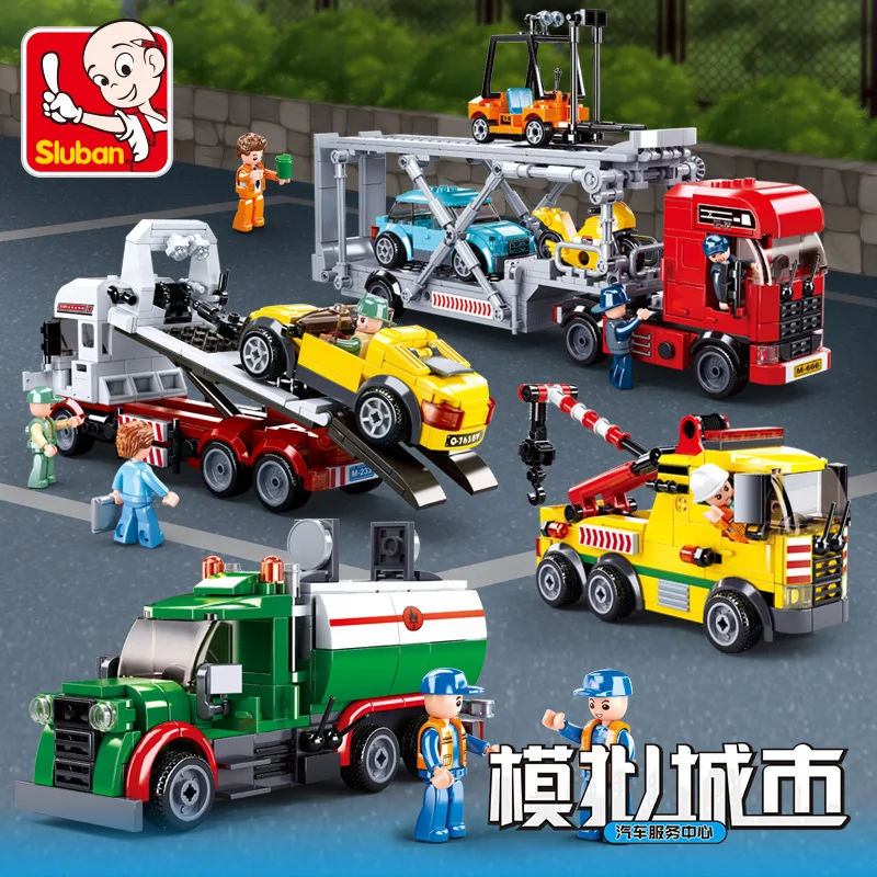 Сборная модель грузовика-цистерны SLuban 267 0878 шт. | Игрушки и хобби