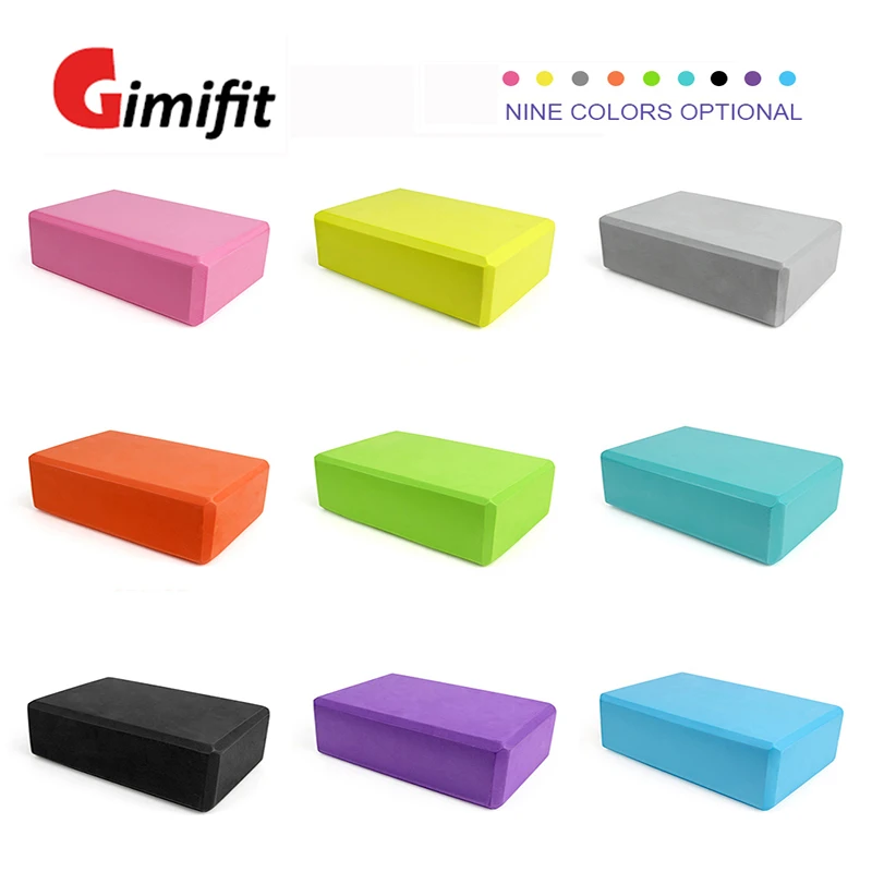 Gimifit блок для йоги кирпичная помощь растяжки тренажерный зал Пилатес упражнения