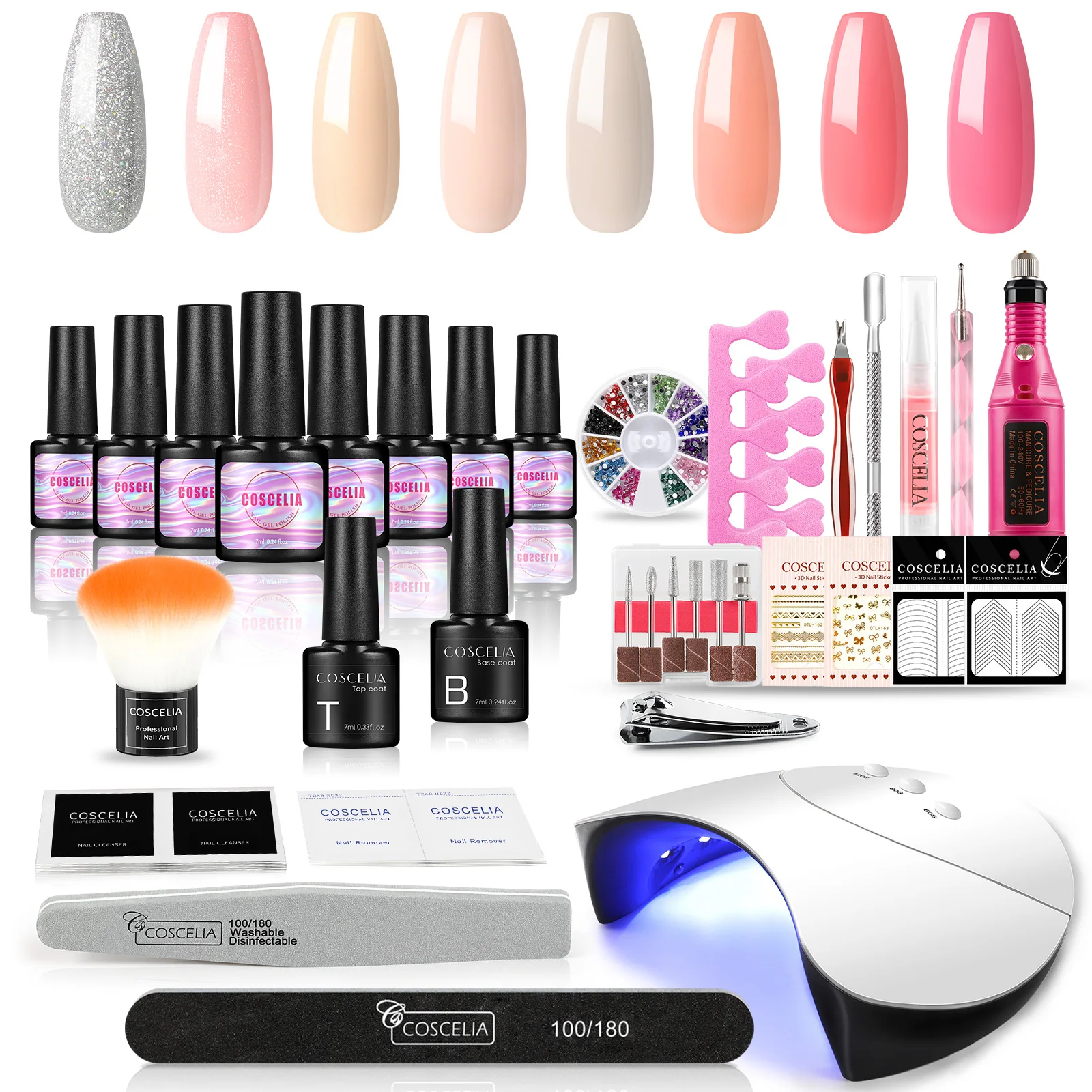 

Nail Gel Polish Kit UV Led Lamp Drill Machine with Gel Polish Set Semi-Permanent Varnish Nail Supplies For Manicure Nails Tool