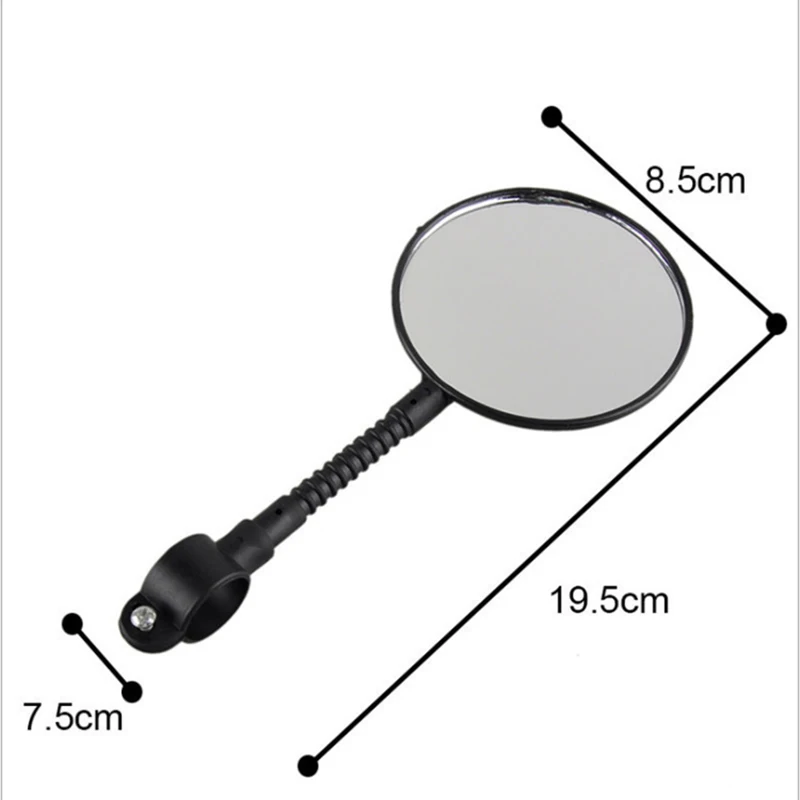 

2pcs rotating bicycle rearview mirror universal bicycle flexible handlebar safet