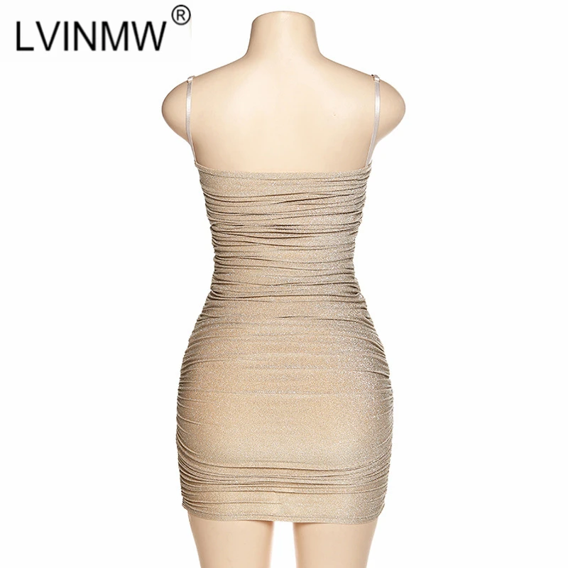 LVINMW сексуальное облегающее мини-платье на бретельках для вечеринки 2020 весеннее