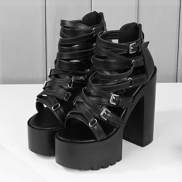 LTARTA/2021 г. Летняя женская обувь босоножки в римском стиле на толстой подошве для