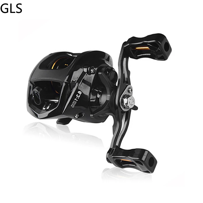 

GLS Fishing Reel 10KG Drag Baitcasting Fishing Reel 6.3:1 Gear Ratio Magnetic Brake System Casting Reel Fishing Coil