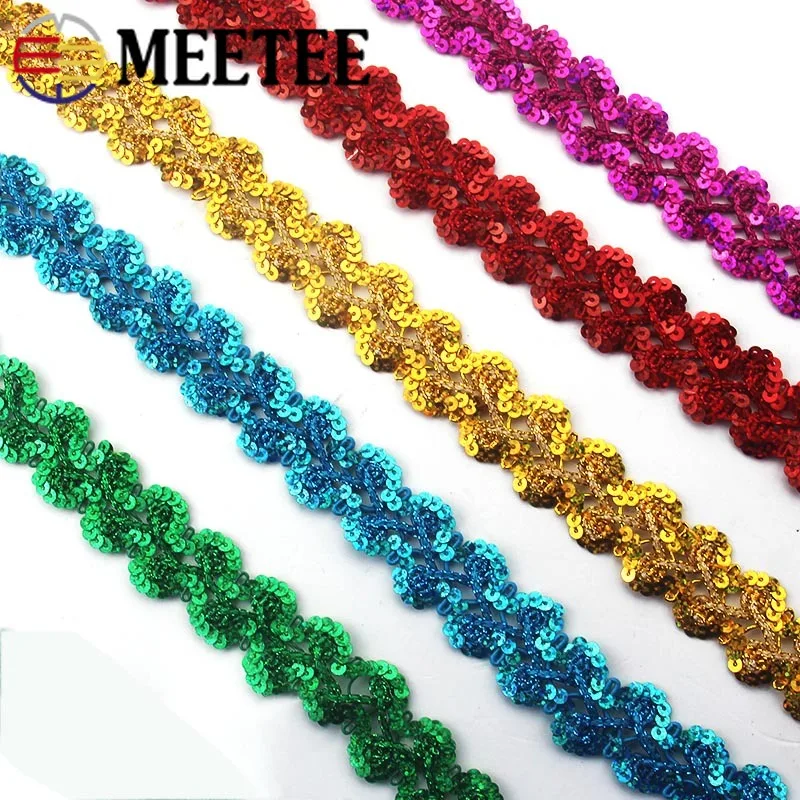 13 метров 2 5 см блестки кружевная Лента отделка Золото Серебро представление