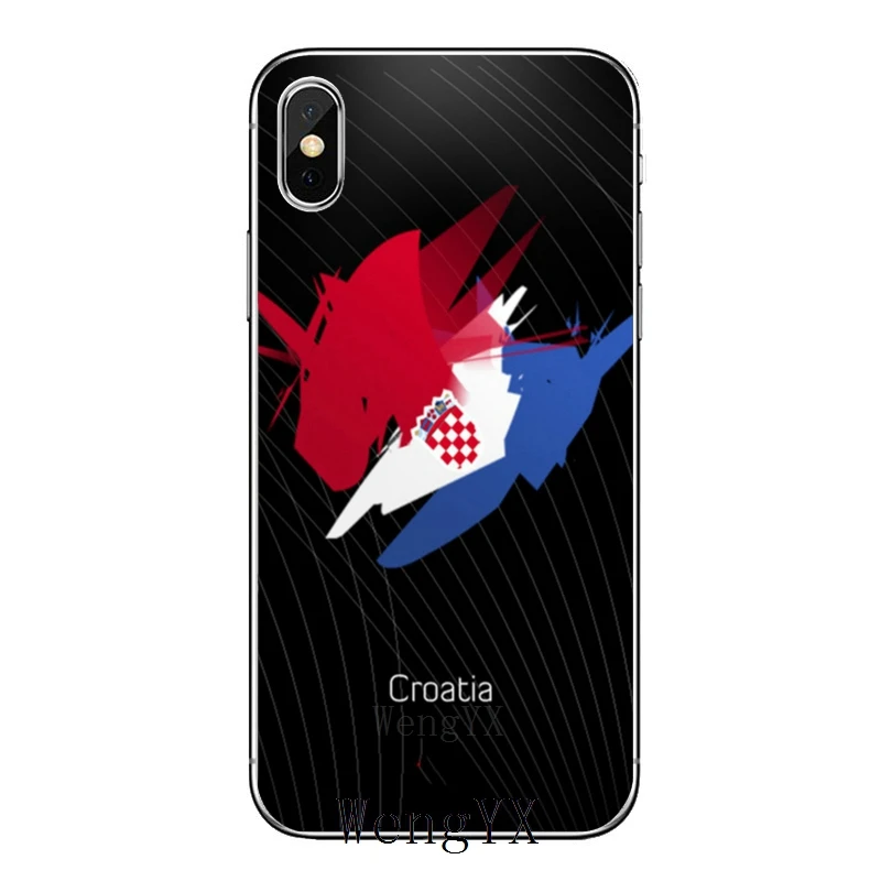 Флаг Хорватии для iPhone XR X XS Max 8 7 6s 6 plus SE 5s 5c 5 iPod Touch аксессуары чехол для телефона - Цвет: Croatia-flag-A-10