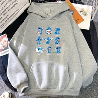cute stitch cartoon print hoodies mens disney anime comics sweatshirt autumn fleece soft hoodie streetwear casual men hooded