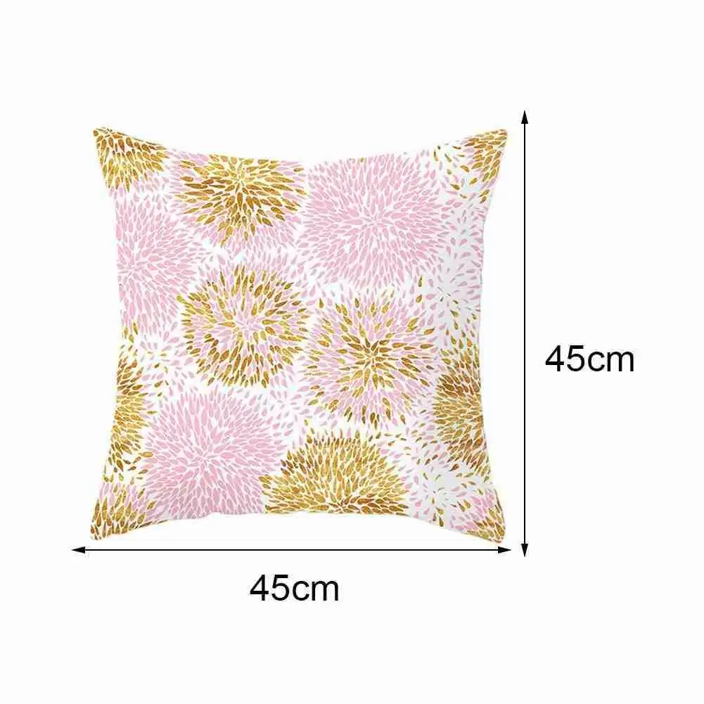 

Pink Feather Pillowcase Decorative Sofa Cushion Case Case Cover Pillow Car Bed Pillow Cover Home Decor Cushion Cute 45*45cm O9T2