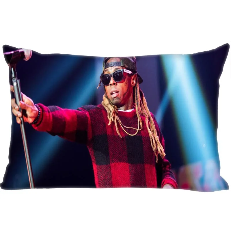 

Hot Sale Lil Wayne Rectangle Pillowcase Custom Home textile Zipper Pillowcase Pillow Cover Size 45*35cm (one side) Print