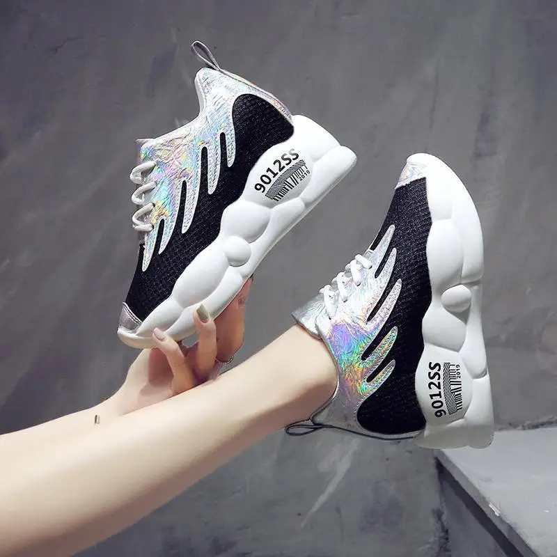 

Dad Shoes New Breathable Elevator Wild Ins Ultra-Fire Platform Sneakers Female Korean Version Womans Shoes Women Sneakersjh8sd