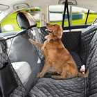 Чехол для на автомобильное сиденье для перевозки собак для путешествий с домашними животными, водонепроницаемые сумка-переноска для перевозки животных, автомобильные коврики для заднего сиденья, защитный коврик с ремнем безопасности для собак
