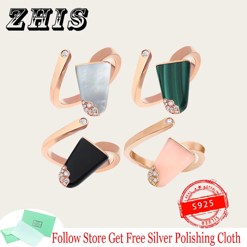 

Original S925 Sterling Silver Ring Gelati Series Ice Cream Zircon Ring Rome Logo Fashion Ring Luxury Brand Jewelry Ladies Gifts