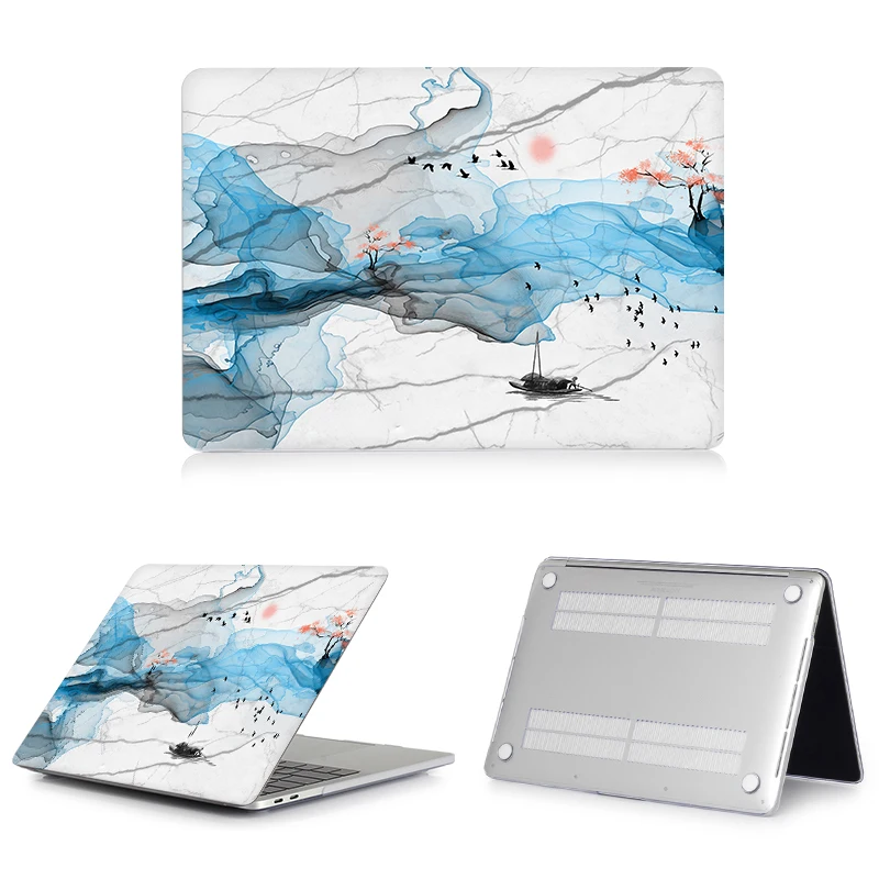 Чехол с чернилами для Macbook Air 11 13 3 Pro Retina 15 16 рукав ноутбука apple mac book Жесткий сумка 12