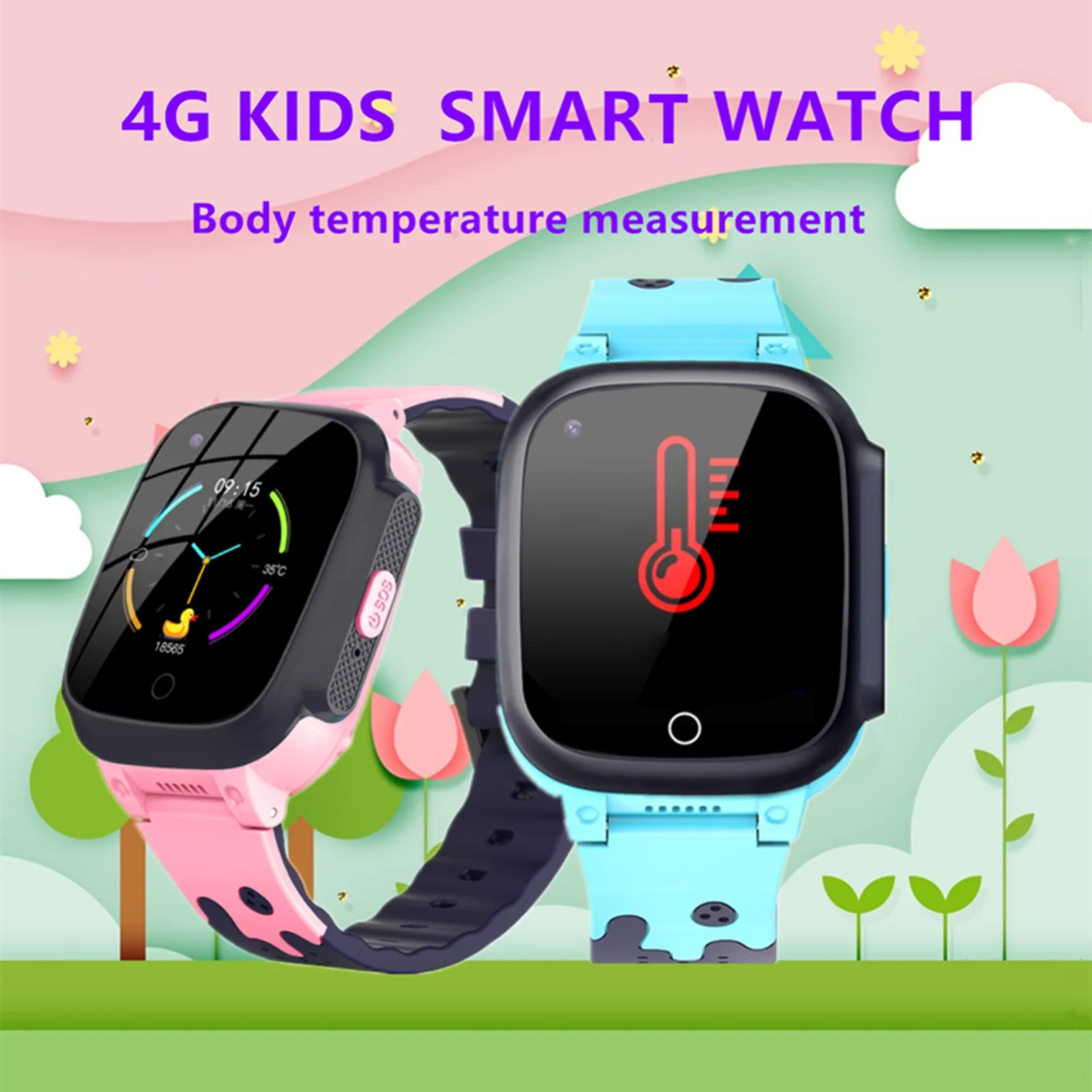 

4G Kids Smart Watch Smartwatch For Kid, Ip67 Waterproof 1.44 Inchtouch Screen Watches with Camera Gps-tracker reloj inteligente