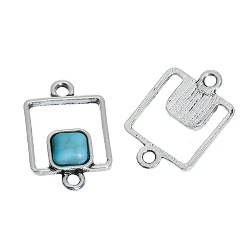 DoreenBeads цинковый сплав молотые разъемы геометрические античные серебряные