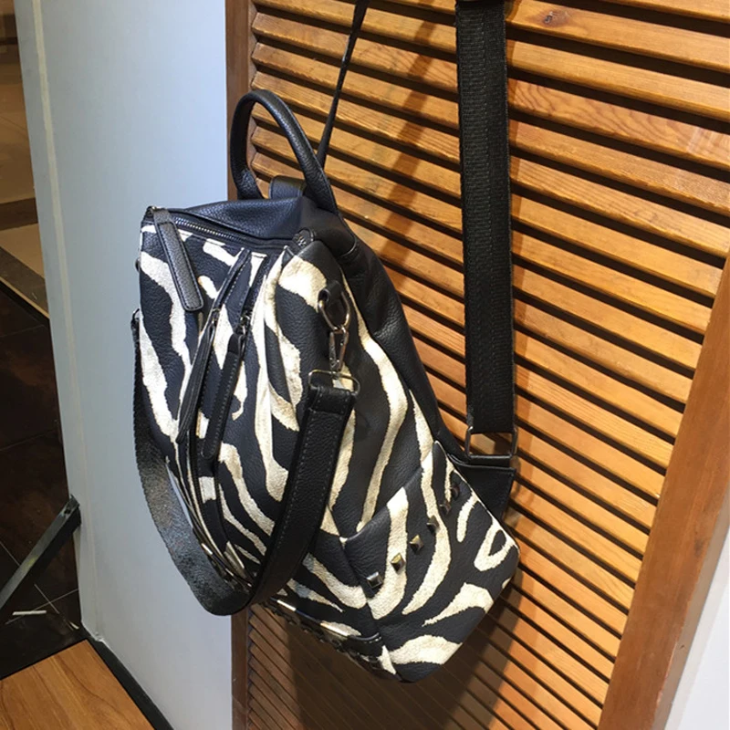 Женский Большой рюкзак из искусственной кожи высококачественный школьный для