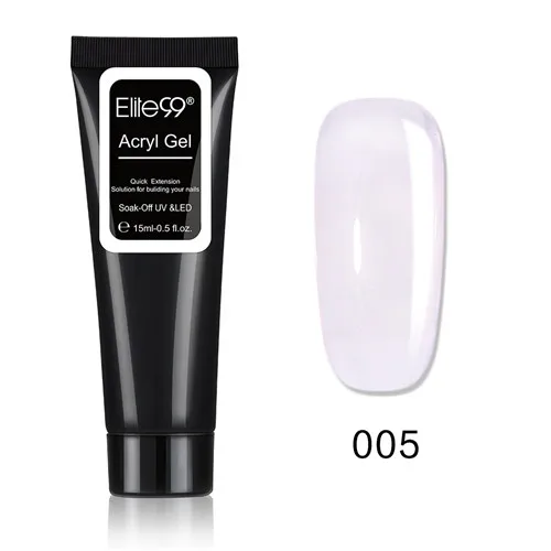 005-15ml Elite99 30 г Crystal Breiden УФ-гель для наращивания ногтей светодиодный гель для дизайна ногтей гель лак желе акриловый строительный УФ-лак для ногтей - Цвет: 005-15ml