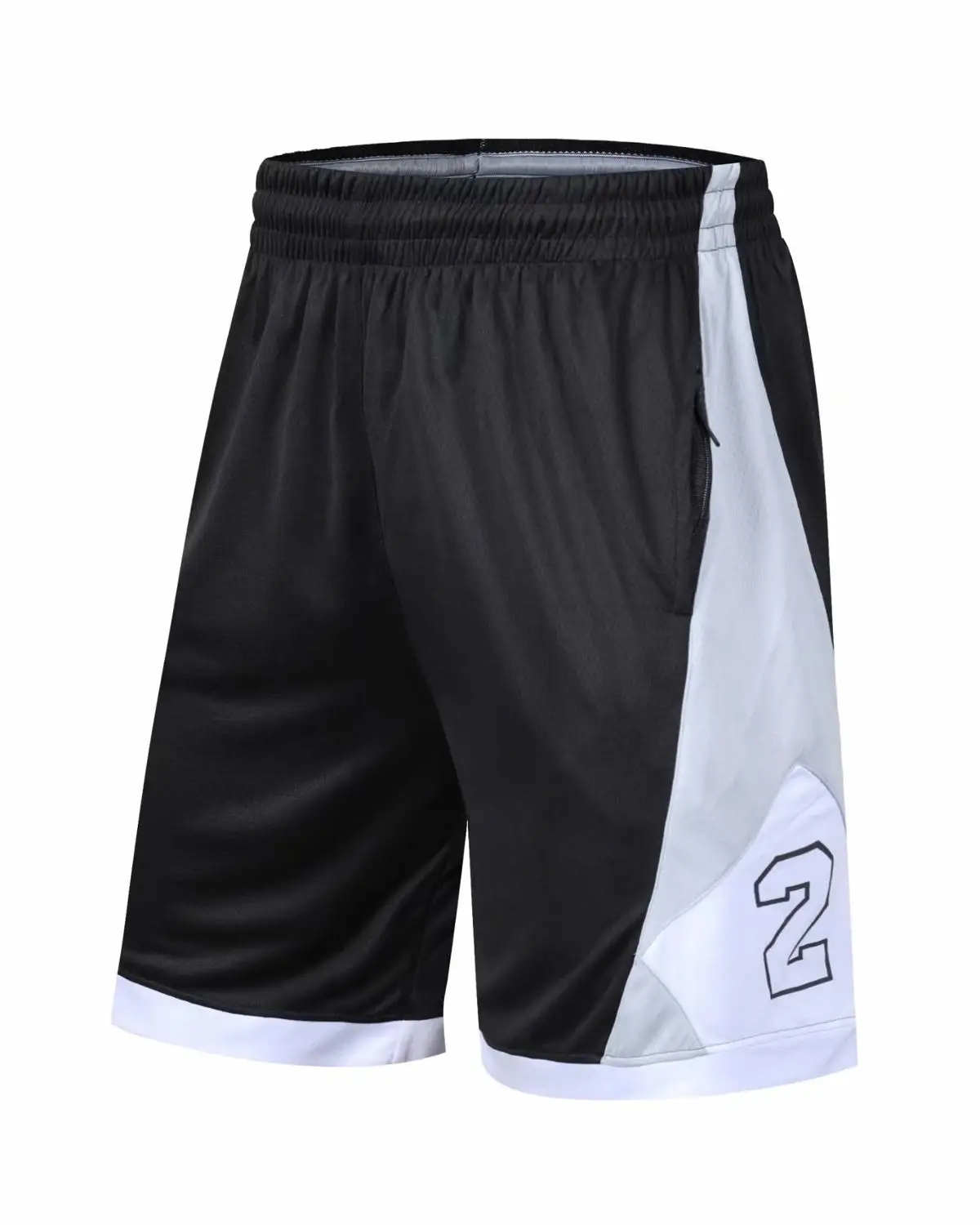 Мужские баскетбольные шорты с карманом на молнии дышащие спортивные для бега