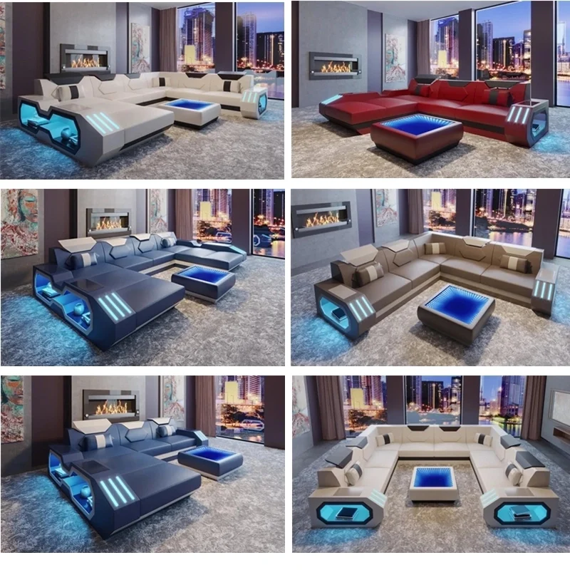 Современные u-образные чехлы для диванов китайский кожаный диван с верхним