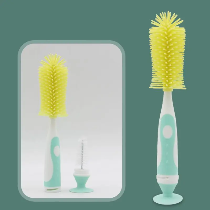 

Multifunctional Baby Feeding Milk Bottle Silicone Brushes Feeding Cup Nipple Tube Cleaning Tools Set