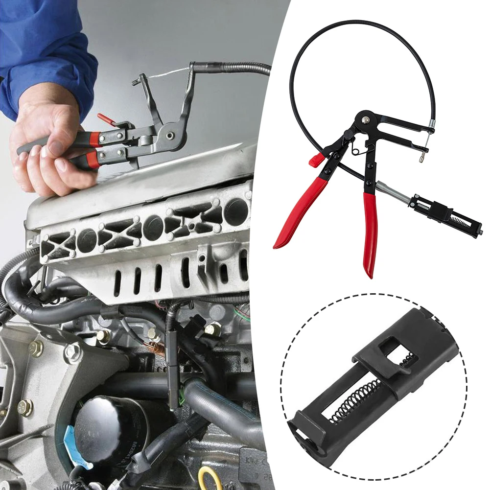 

Long Reach Wire Hose Pipe Clamp Flexible Cable Auto Car Faucet Repair Pliers Vehicle Spring Hand Tools