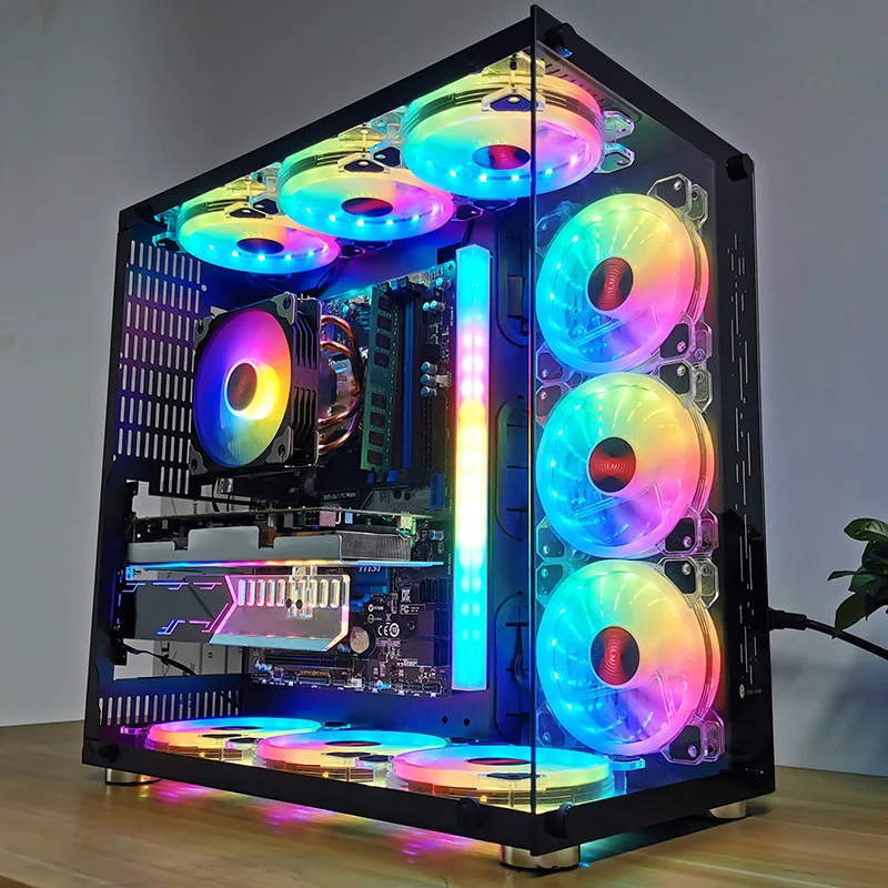 PC Case Fan 120mm Cooling Cooler 6Pin 5V Adjustable RGB Led Mute Computer Fans Radiator Ventilador | Компьютеры и офис