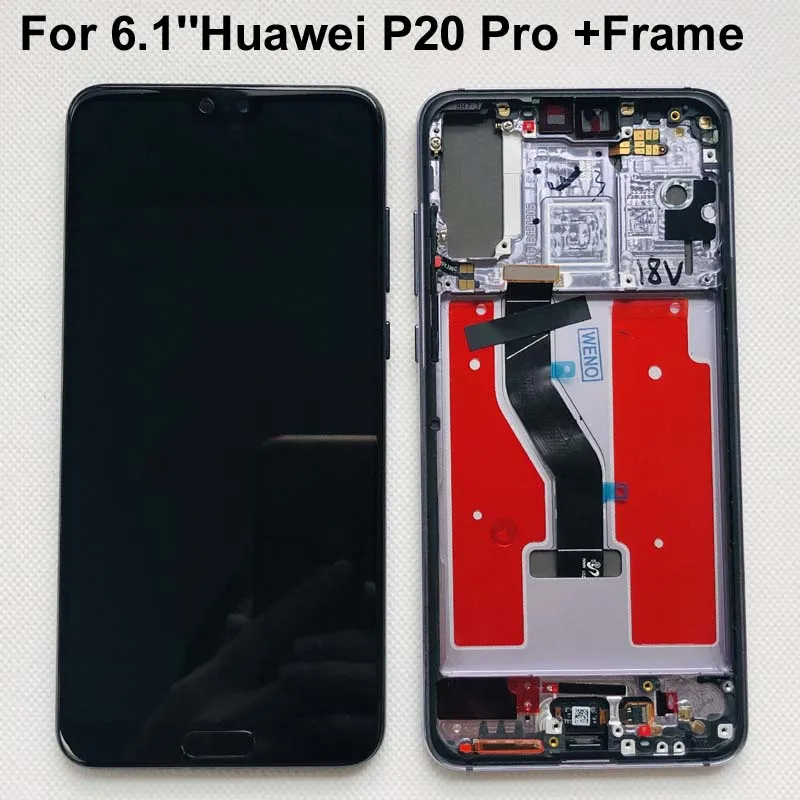 Новый оригинальный Amoled с рамкой для Huawei P20 Pro CLT L09 ЖК дисплей сенсорный экран