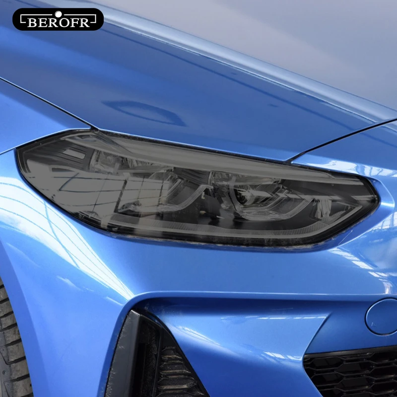 Для BMW 1 серии F40 M135i 111 оттенок автомобильных фар дымчатая черная защитная пленка