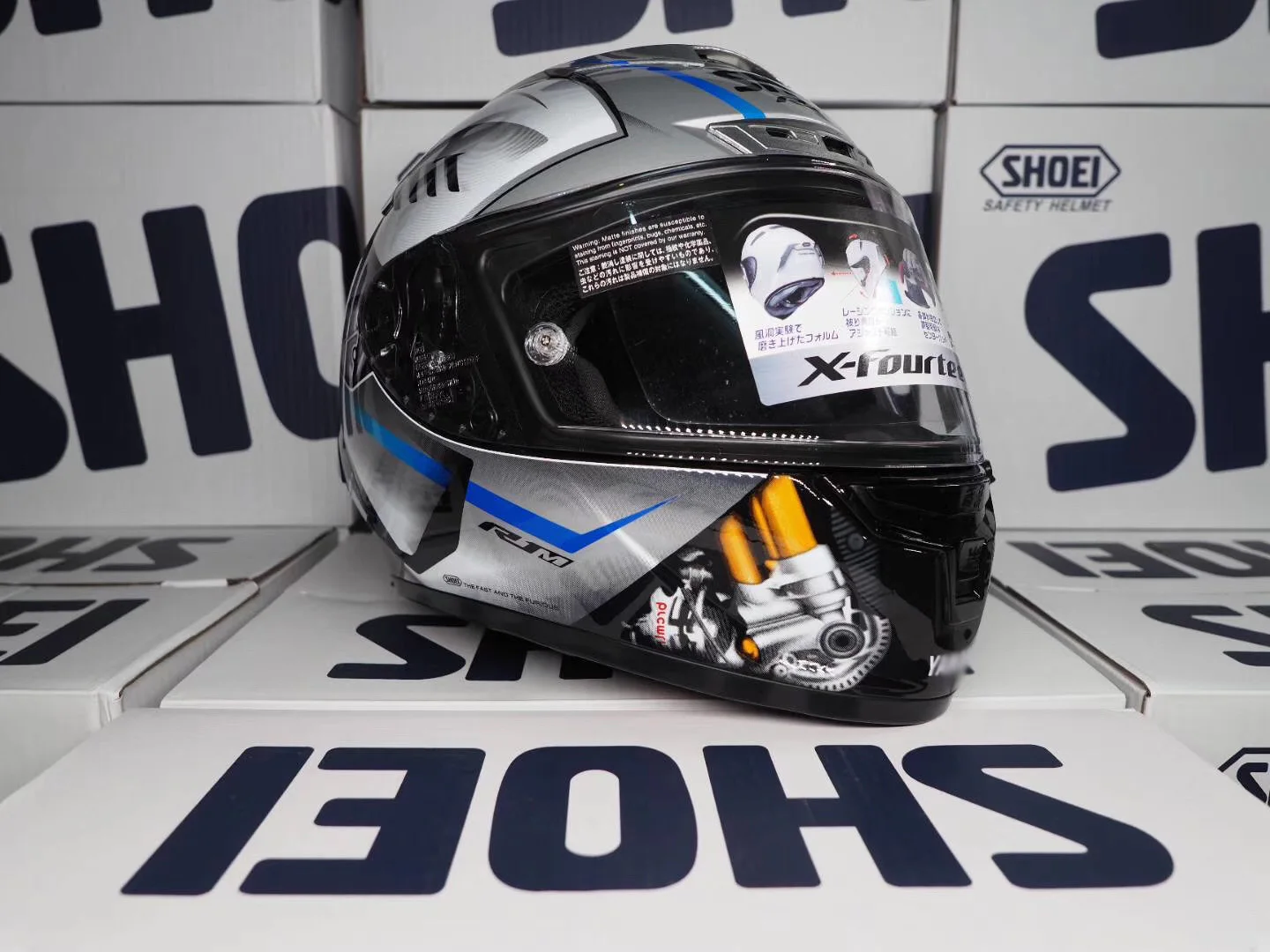 Мотоциклетная шапка шлем на все лицо для безопасных гонок модель helmt X14