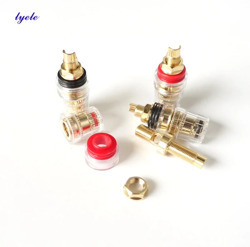 

Pure copper crystal terminal power amplifier terminal speaker terminal（10pcs）