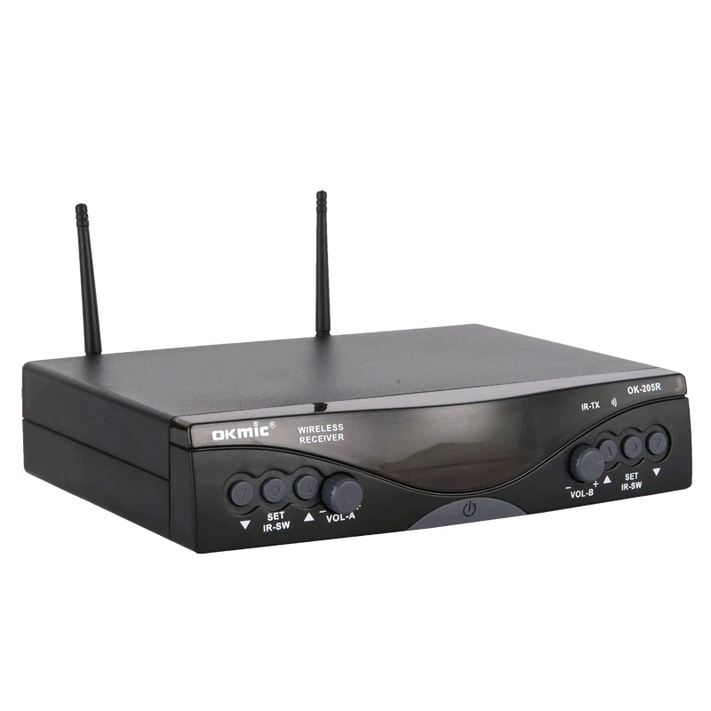Профессиональная двойная Портативная Беспроводная микрофонная система OKMIC