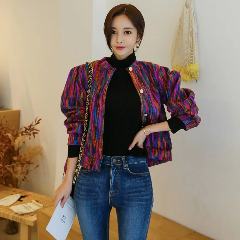 fashion Runway Designer Cashmere Women Jacket Coat 2019 Spring Single Breasted Long Sleeve Stand Casual Slim Outerwear | Женская одежда