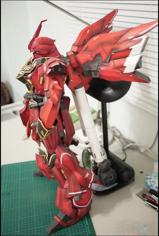 Gundam MSN 06S 38 см высокий 3D бумажный робот DIY Пазлы бумажная игрушка|gundam model|paper modelpaper