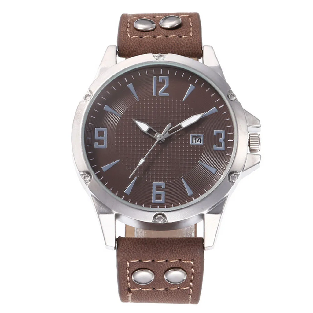 Мужские повседневные часы с одним календарем мужские кварцевые для спорта и